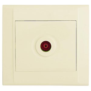 Розетка телевизионная оконечная TV СП Defne крем. Makel 42010027