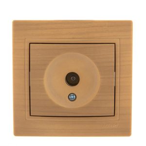 Розетка телевизионная оконечная TV Mira ясень LEZARD 701-4747-130