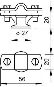 Держатель проволоки d8-10мм с перемыч. 113 B-MS-HD 8-10 OBO 5230365