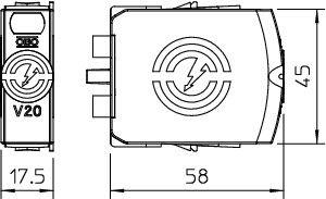 Вставка 280В SurgeController V20-0- 280 OBO 5095364