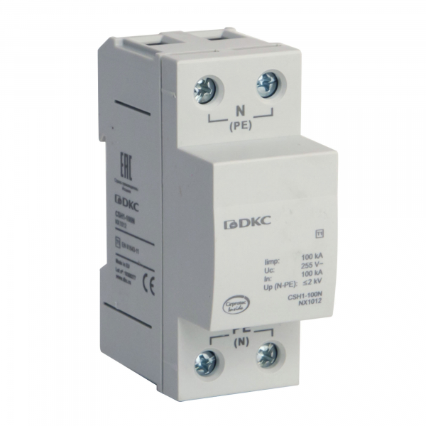 Ограничитель импульсных перенапряжений УЗИП класс I 1П N-PE 100кА (10/350)