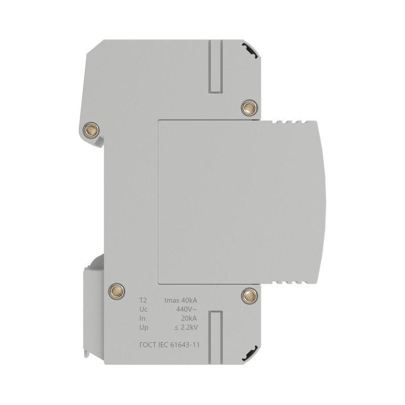Устройство защиты от импульсных перенапряжений УЗИП тип 2 2п Imax 40кА со сменным модулем Un 440В YON SPD-T2-2N40P440