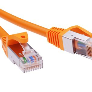 Патч-корд экранированный кат.6а F/UTP 4х2 LSZH 0.5 оранж. DKC RN6AFU4505OR