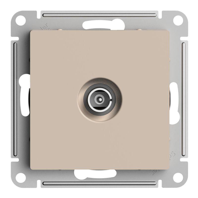 Розетка телевизионная оконечная TV AtlasDesign 1дБ механизм песочн. SE ATN001291