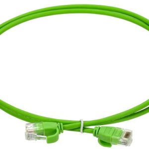 Патч-корд кат.6 UTP 0.5м slim колпачок язычок зел. ITK PC02-C06UL-D05M-SL-WT