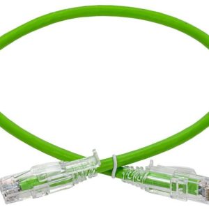 Патч-корд кат.6A UTP 3м standart лент. замок зел. ITK PC02-C6AUL-3M-SC-RL