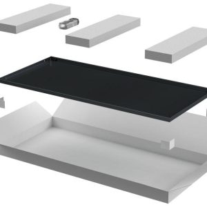 Дверь металлическая для шкафа LINEA N 24U 600мм черн. ITK LN05-24U6X-DM