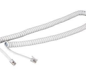 Шнур телеф. витой 7м (джек-джек) бел. Rexant 18-2071