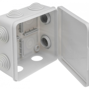 Коробка распределительная ОП 100х100х55мм IP54 (8 муфтами d26) сер. GUSI С3В108