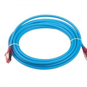 Патч-корд PC-LPM-STP-RJ45-RJ45-C5e-5M-LSZH-BL FTP экран. кат 5e 5м син. Hyperline 30993