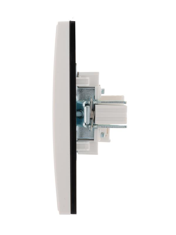 Розетка телефонная СП Rain RJ11 бел. LEZARD 703-0202-137