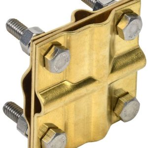 Зажим заземления крестообразный полоса/пруток-полоса/пруток латунь IEK ZGC13-40-1-16-40