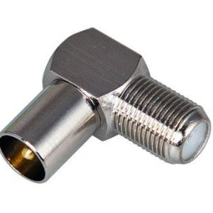 Переход гнездо F-штекер TV угловой Rexant 05-4311