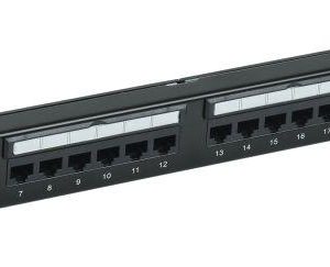 Патч-панель 1U кат.5E UTP 24 порта Dual IDC слайд лейбл ITK PP24-1UC5EU-D05L