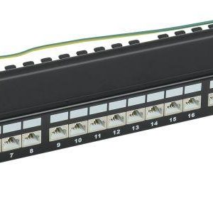 Патч-панель 1U кат. 6A STP 24 порта экран. Dual IDC ITK PP24-1UC6AS-D05