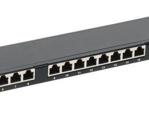 Патч-панель 0.5U кат. 6 STP 24 порта экран. Dual IDC выс. плотности ITK PP24-D05UC06S-D05H