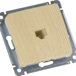 Розетка компьютерная СП механизм сосна HEGEL РСК-400-02