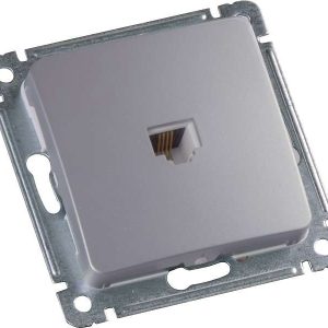 Розетка компьютерная СП механизм серебр. HEGEL РСК-400-06