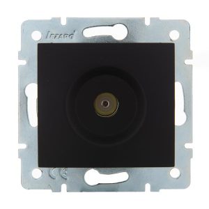 Розетка телевизионная оконечная TV СП Karina механизм черн. бархат LEZARD 707-4288-130