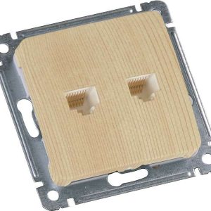 Розетка компьютерная СП механизм сосна HEGEL РСКК-440-02