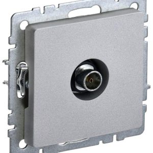 Розетка телевизионная оконечная TV СП Brite РТВ11-0-БрА механизм алюм. IEK BR-A10-O-K47