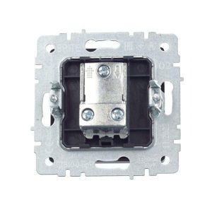 Розетка телевизионная проходная TV СП Brite РТВ10-0-БрЧ механизм черн. IEK BR-A10-P-K02