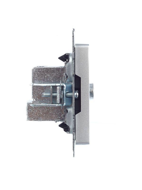 Розетка телевизионная проходная TV СП Brite РТВ10-0-БрА механизм алюм. IEK BR-A10-P-K47