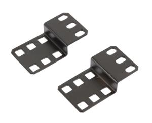 Комплект кронштейнов с крепежом для бокового крепления блоков розеток и шин заземления черн. TLK TLK-BRACK-SIDE-2-BK