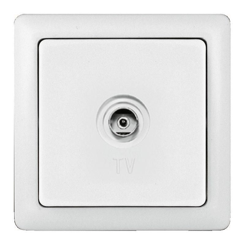 Розетка телевизионная оконечная TV СП Хит бел. SE RAT-1S3-B