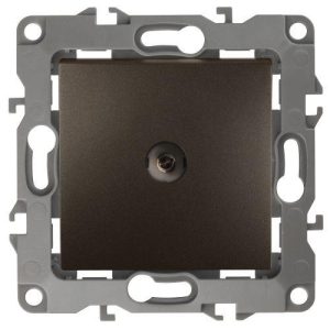 Розетка телевизионная одиночная TV 1мод. Эра12 12-3101-13 IP20 бронз. Эра Б0019340