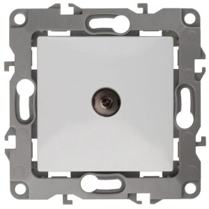 Розетка телевизионная проходная TV Эра12 12-3102-01 IP20 бел. Эра Б0027431
