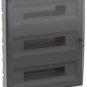 Корпус ЩРВ-П-54 TEKFOR IP41 черн. прозр. дверь пластик. IEK TF5-KP12-V-54-41-K01-K03