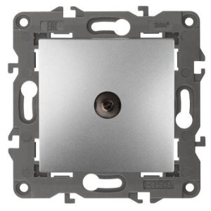 Розетка телевизионная проходная TV Elegance 14-3102-03 IP20 алюм. Эра Б0034298