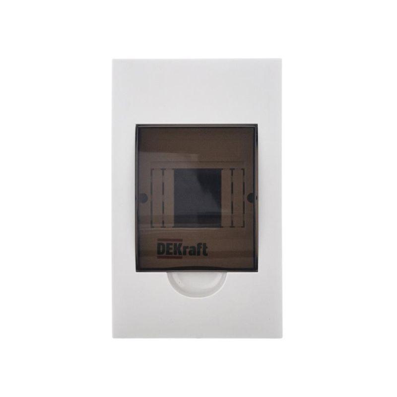 Корпус встраиваемый ЩРВ-П-4 22х13х9 4мод. IP41 пластик. DEKraft 31001DEK