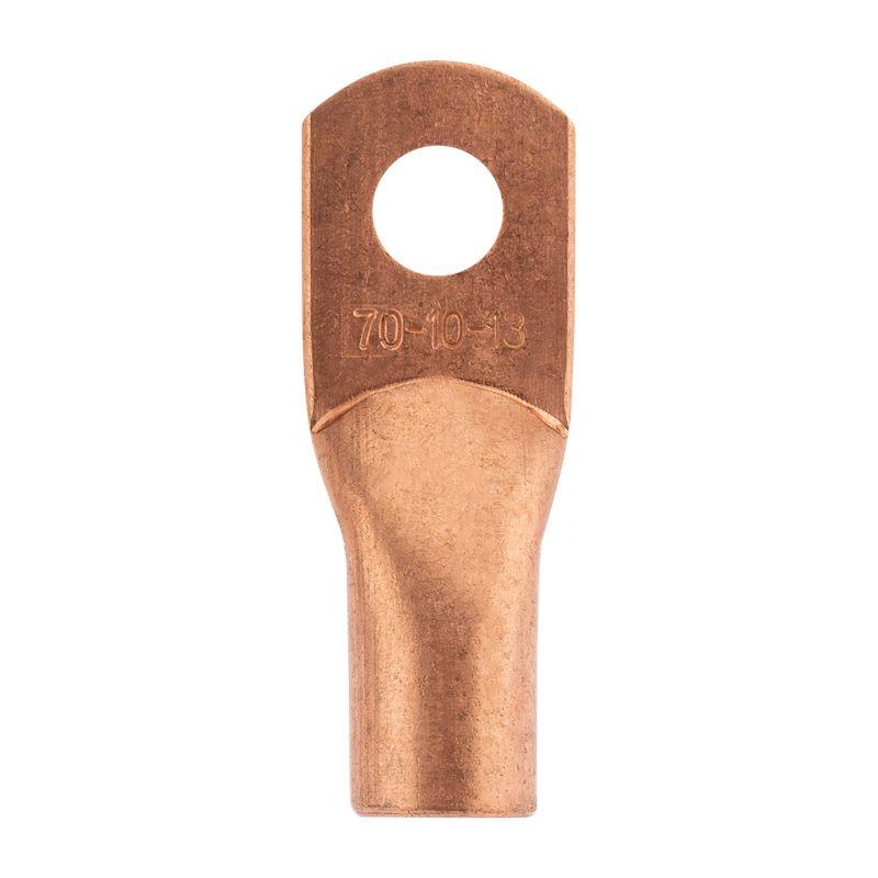 Наконечник медный ТМ 70-10-13 (70кв.мм - d13мм) (уп.5шт) Rexant 07-5325-1