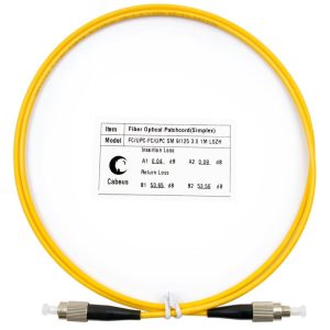 Шнур оптический FOP(s)-9-FC-FC-1m simplex FC-FC 9/125 sm 1м LSZH Cabeus 7371c