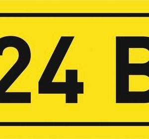 Наклейка "24В" 10х15мм EKF an-2-03