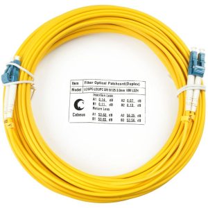 Шнур оптический FOP(d)-9-LC-LC-10m duplex LC-LC 9/125 sm 10м LSZH Cabeus 7515c