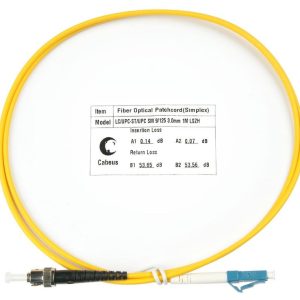 Шнур оптический FOP(s)-9-LC-ST-2m simplex LC-ST 9/125 sm 2м LSZH Cabeus 7529c