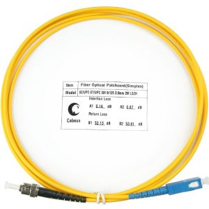 Шнур оптический FOP(s)-9-SC-ST-2m simplex SC-ST 9/125 sm 2м LSZH Cabeus 7548c