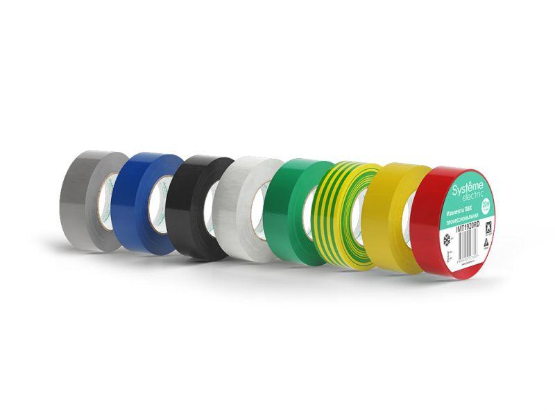 Изолента ПВХ 0.13х19мм (рул.20м) красн. SE IMT1920RD