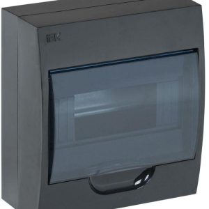 Корпус навесной ЩРН-П-8 Krepta 3 IP41 пластик. черн. IEK MKP12-N-08-41-K02