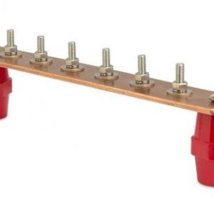 Шина главная заземляющая с изоляторами 6 подкл. 260ммх40ммх4мм медь DKC NE2006