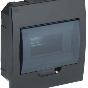 Корпус встраиваемый ЩРВ-П-8 Krepta 3 IP41 пластик. черн. IEK MKP12-V-08-41-K02