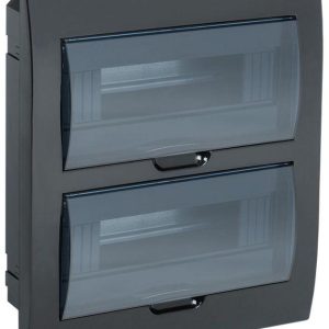 Корпус встраиваемый ЩРВ-П-24 Krepta 3 IP41 пластик. черн. IEK MKP12-V-24-41-K02