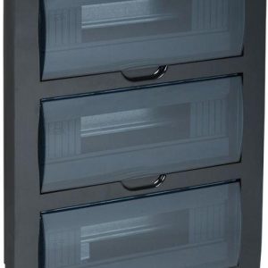 Корпус встраиваемый ЩРВ-П-36 Krepta 3 IP41 пластик. черн. IEK MKP12-V-36-41-K02