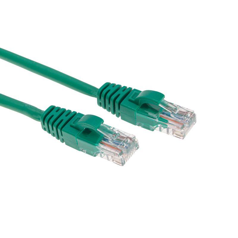 Патч-корд U/UTP CAT 5e RJ45-RJ45 26AWG LSZH зел. 3м Rexant 02-0106-3