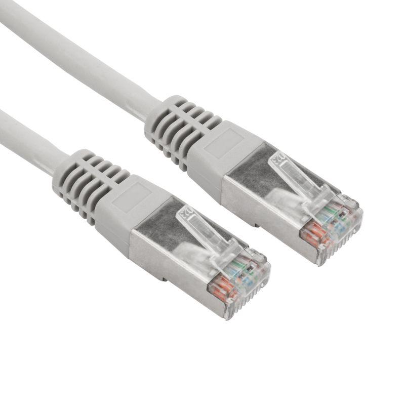 Патч-корд F/UTP кат.5e RJ45-RJ45 26AWG LSZH 0.3м сер. Rexant 02-0110-03