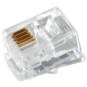 Разъем телефонный RJ-14 6P4C (уп.100шт) Rexant 05-1012