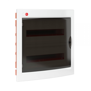 Щиток мультимедийный встраиваемый с дверцей 36 мод.,IP41, белый, с монтажными платами